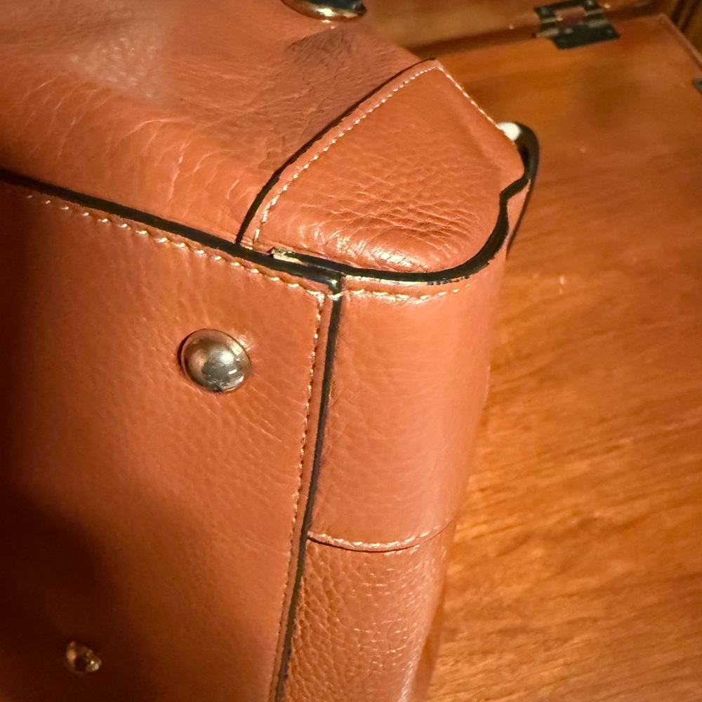 Furla Two-Tone Leather Satchel - Picture 12 of 14